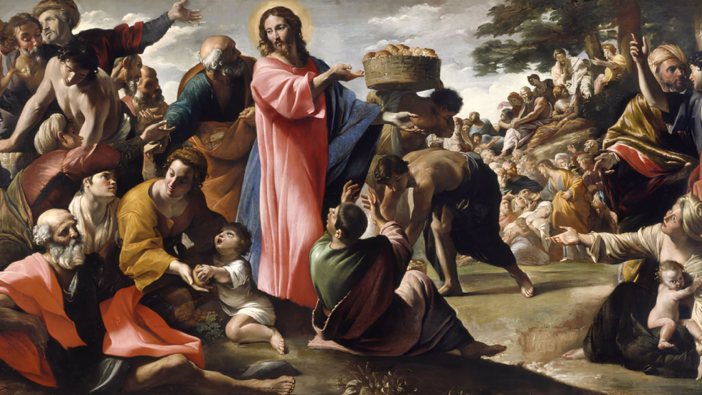 (Mt 14,13–21) kiemelt